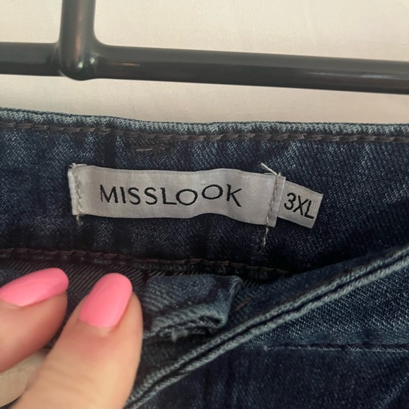 Women’s Misslook 3xl distressed flower jeans $21 - Picture 5 of 7